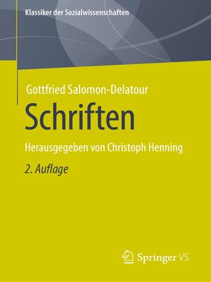 cover image of Schriften